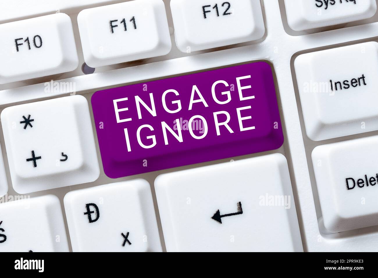 Inspiration showing sign Engage Ignore. Business showcase Silent