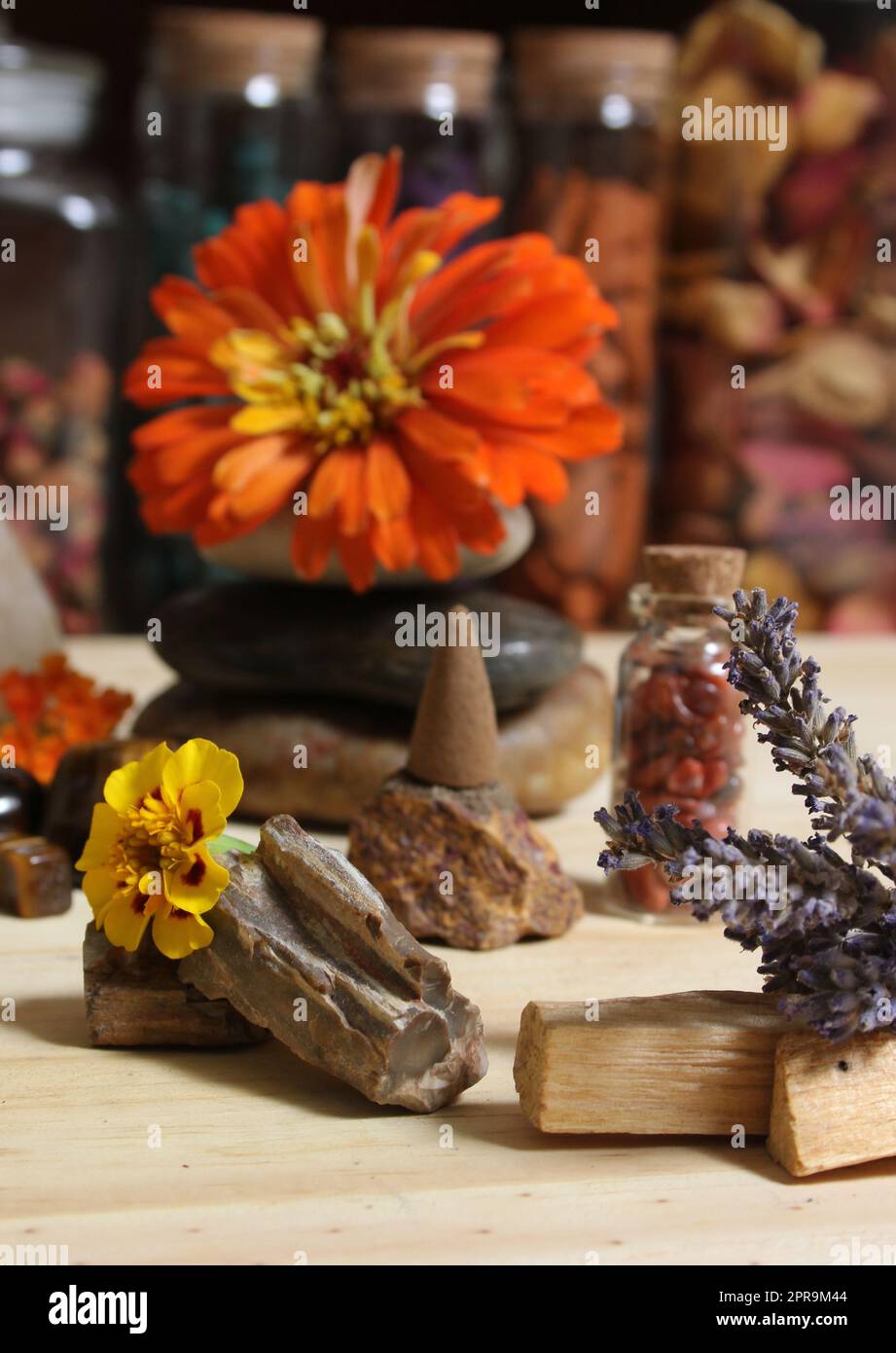 Palo Santo Sticks, Dried Wildflowers Bouquet