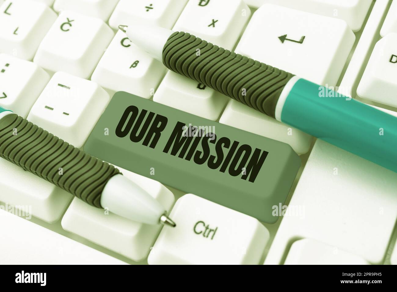 Conceptual caption Our Mission. Concept tasks or schedule we