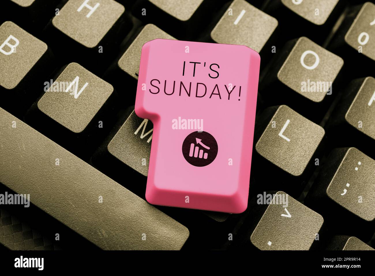 Weekend Rwst Sunday Text caption presenting It S Is Sunday. Internet Concept Day of rest ...