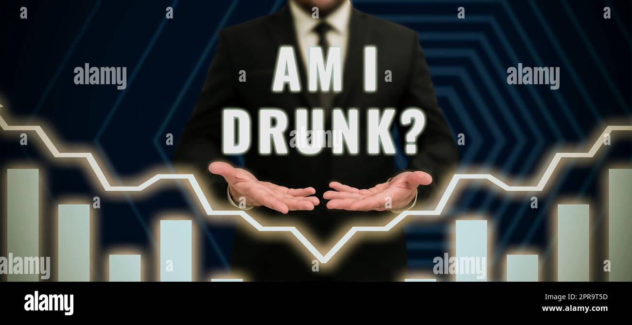 Text caption presenting Am I Drunk. Business overview Doubtful if my ...
