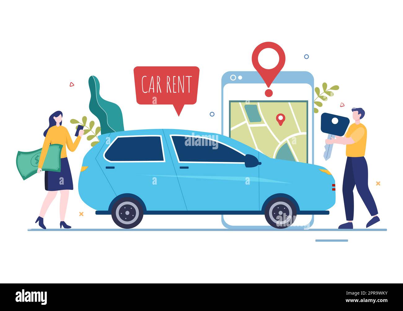 Car Rental, Booking Reservation and Sharing using Service Mobile