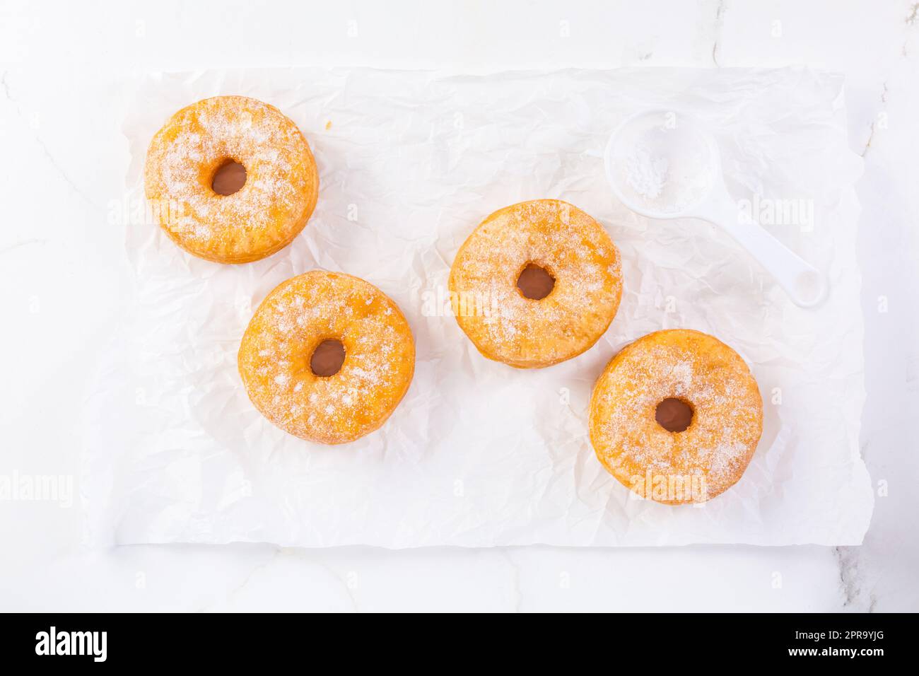 Cronuts delicious fusion of croissant and donut. Halfdonut and half