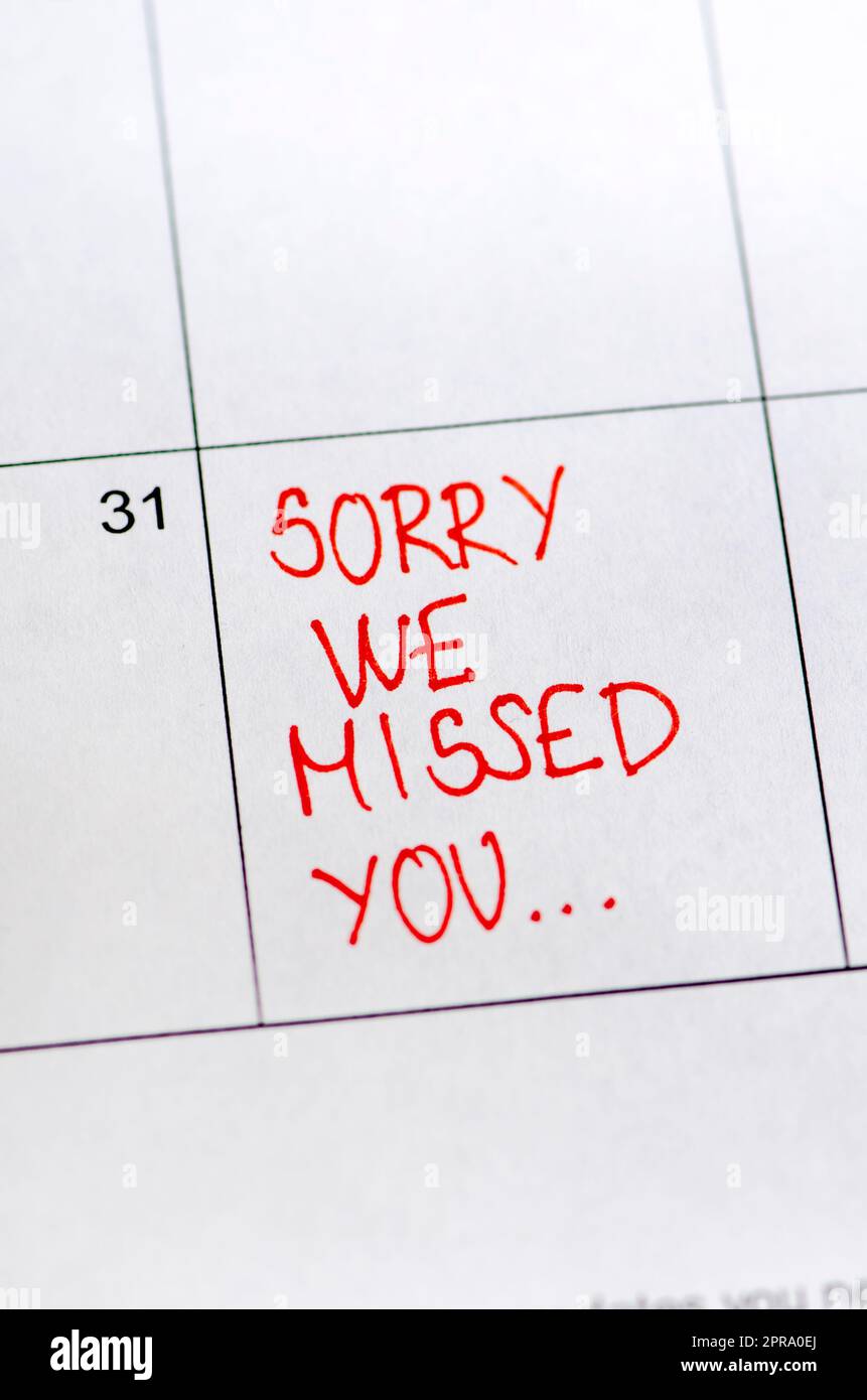 Sorry We Missed You Stock Photo Alamy sorry-we-missed-you-stock-photo-alamy