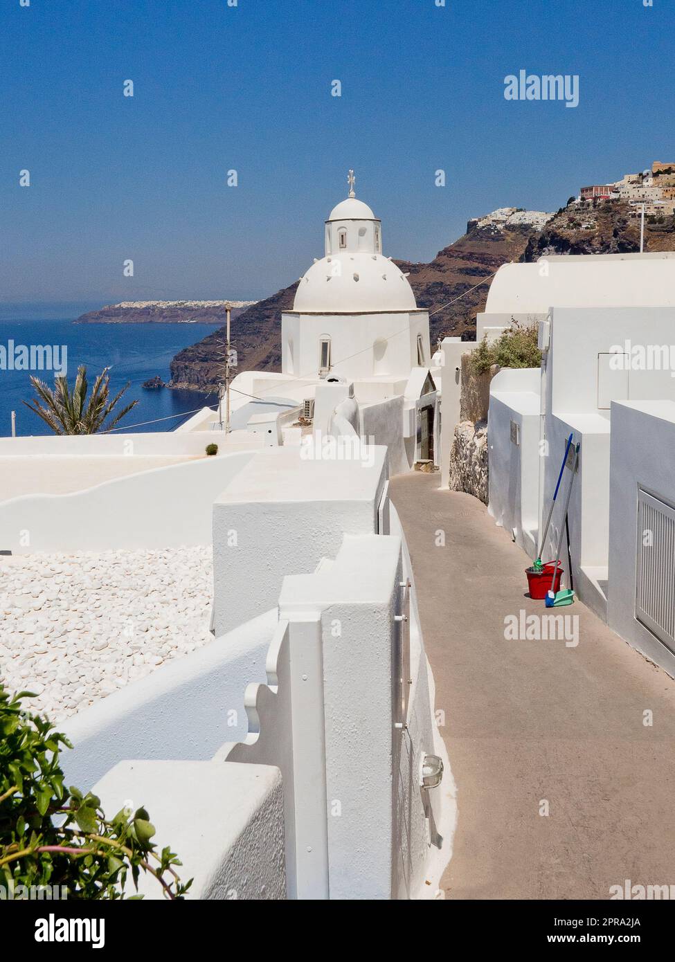 Greece, Santorini, Thira Stock Photo