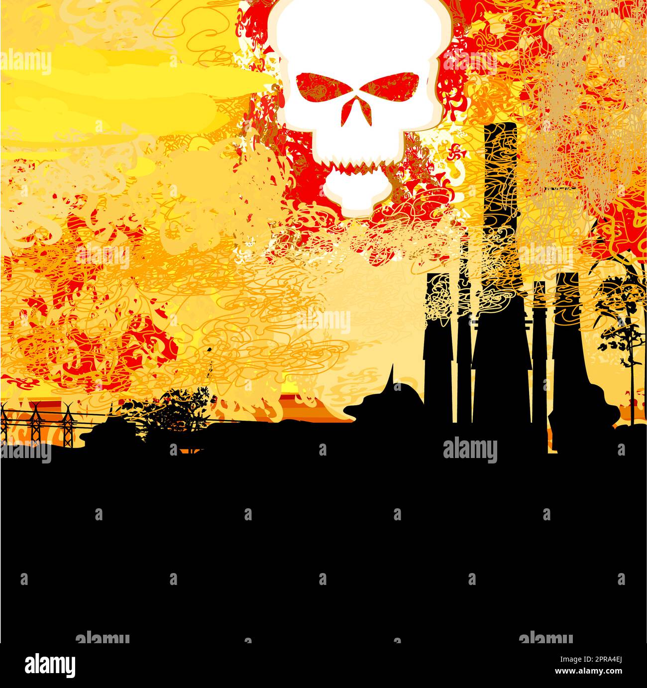 Thick smoke coming out of factory chimney Stock Photo Alamy