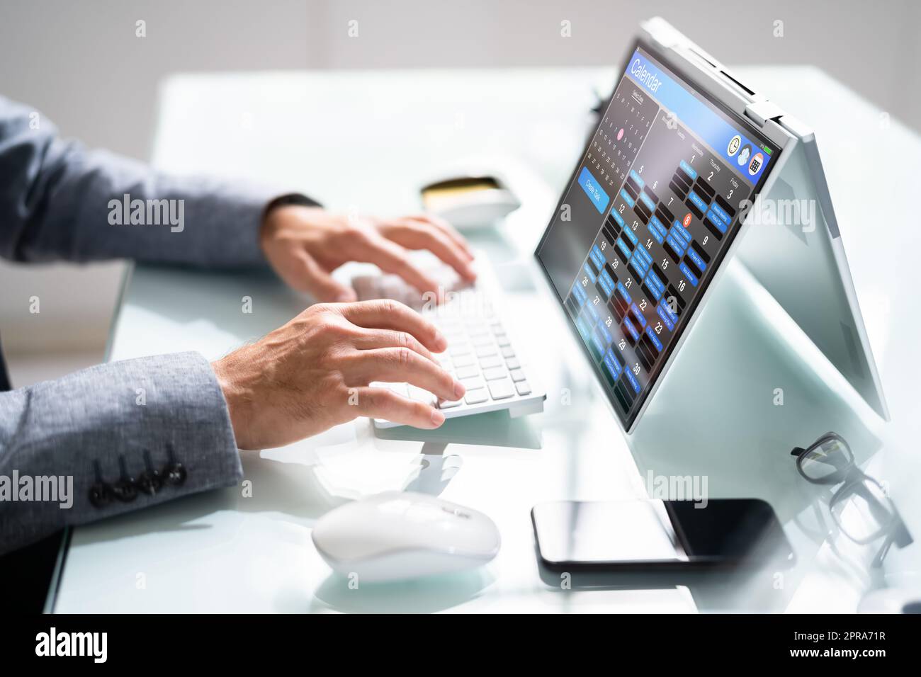 Appointment Schedule Planner And Date Calendar Stock Photo - Alamy