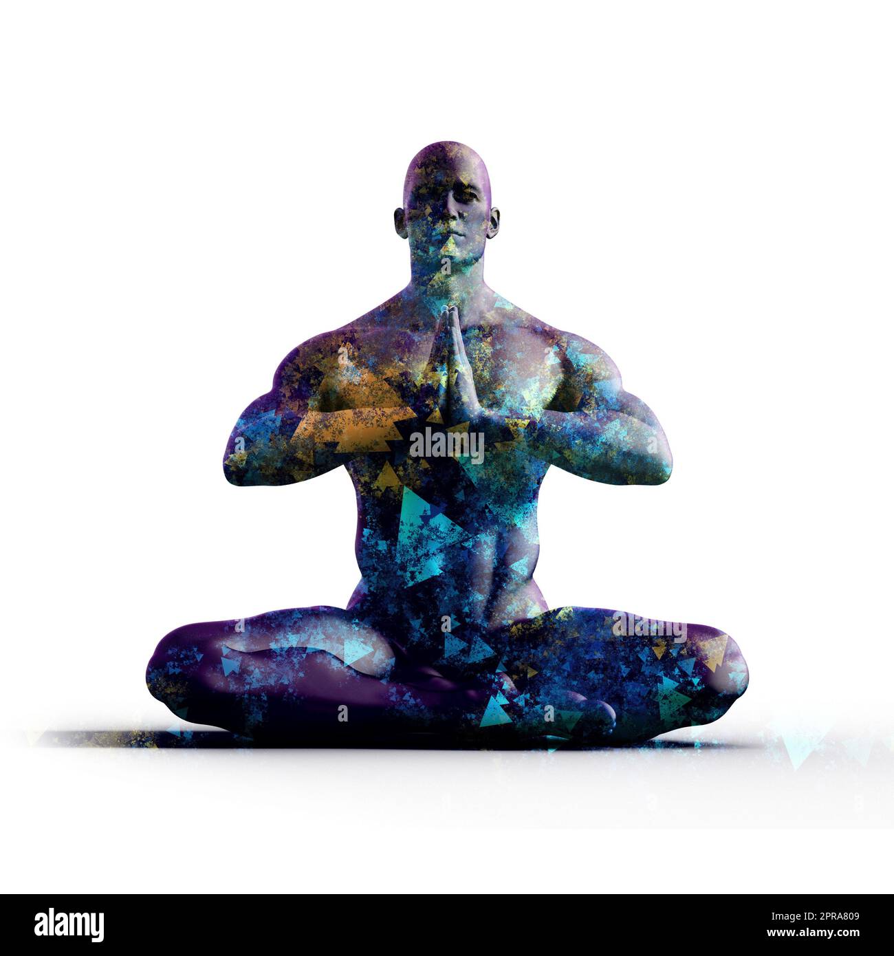 Holistic Medicine and Alternative Treatment Such as Yoga Prayer Stock