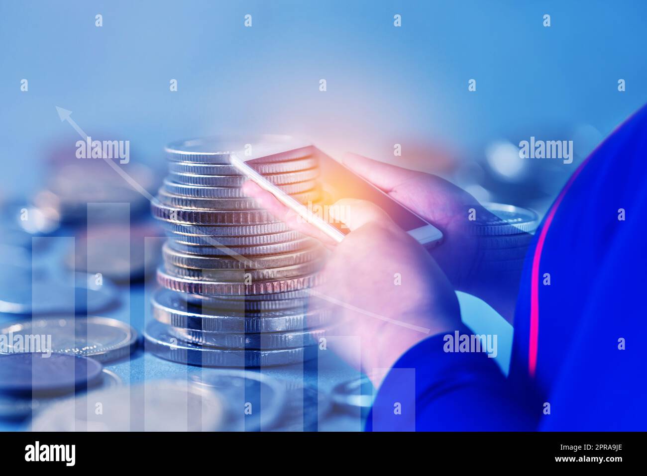 Online Banking And Internet Banking Savings Concept Stock Photo