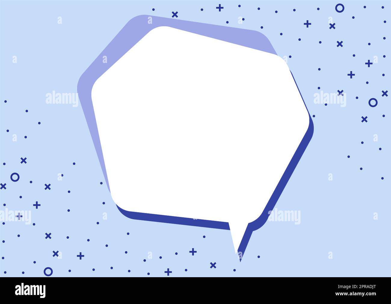Blank Speech Bubble With Copy Space For Business Branding And Designs Over Color Background. Empty Chat Displaying Web Banners For Advertising And Promoting Company. Stock Photo