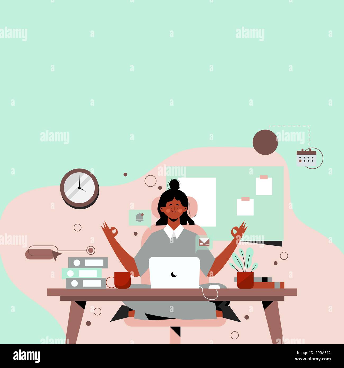 Tidy Workspace Setup, Smart Office Arrangement, Study Table, Taking