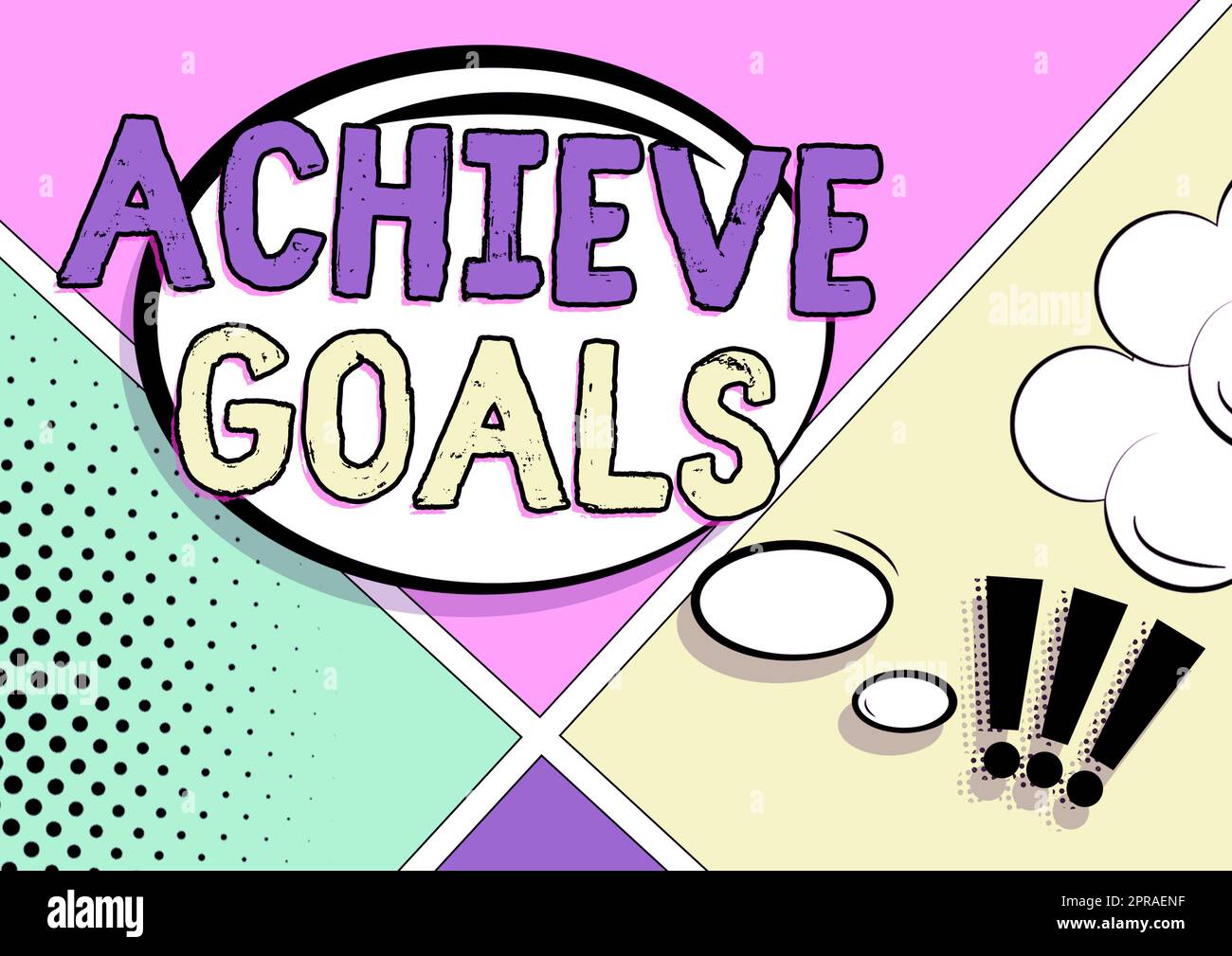 Text sign showing Achieve Goals. Business showcase Results oriented Reach Target Effective Planning Succeed Oval Blank Chat Box With Representing Connecting Through Social Media. Stock Photo