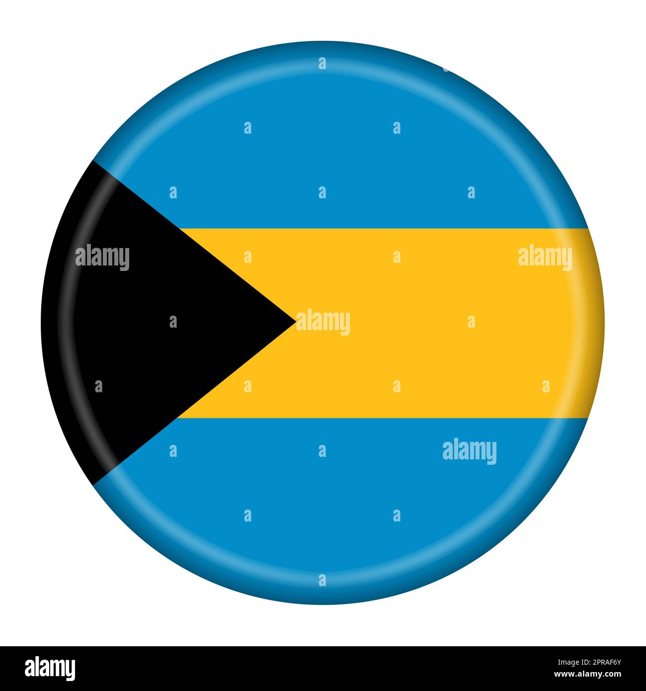 A Bahamas flag button 3d illustration with clipping path Stock Photo ...