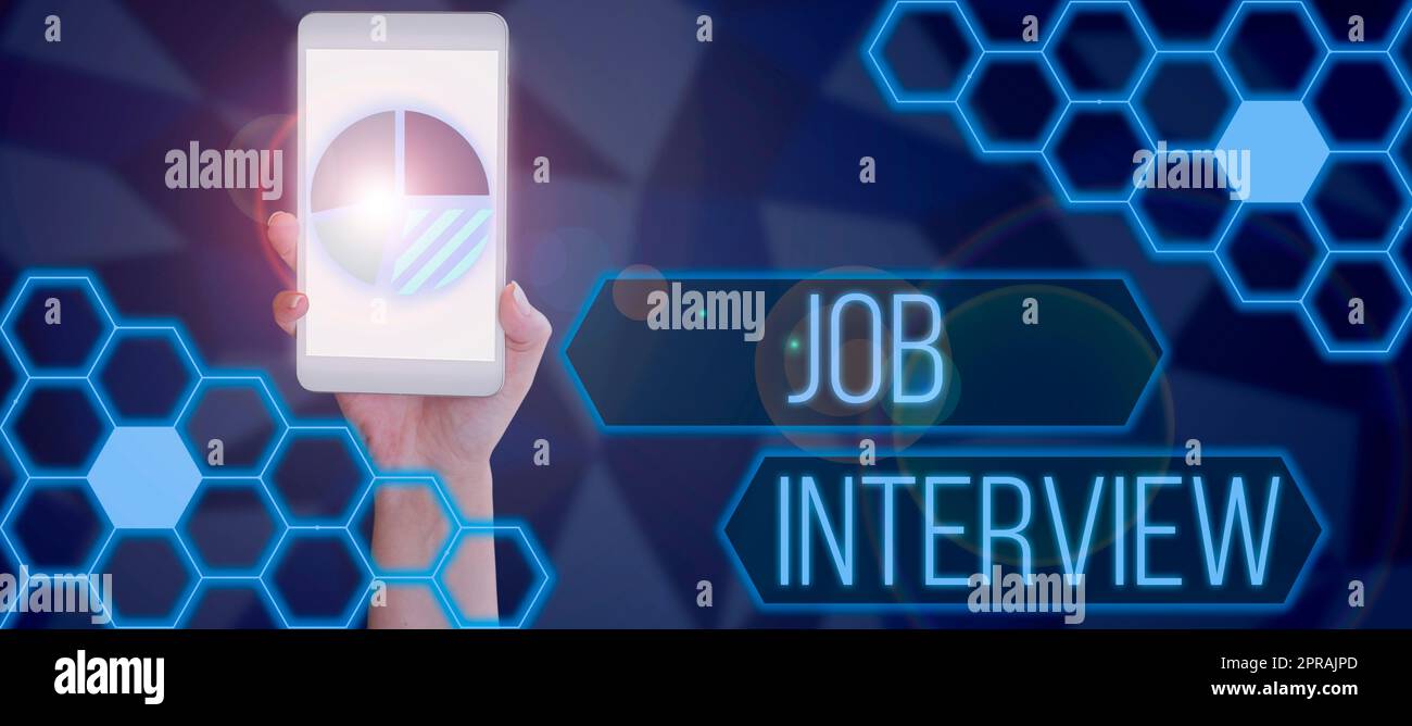 Conceptual caption Job Interview. Business approach Assessment