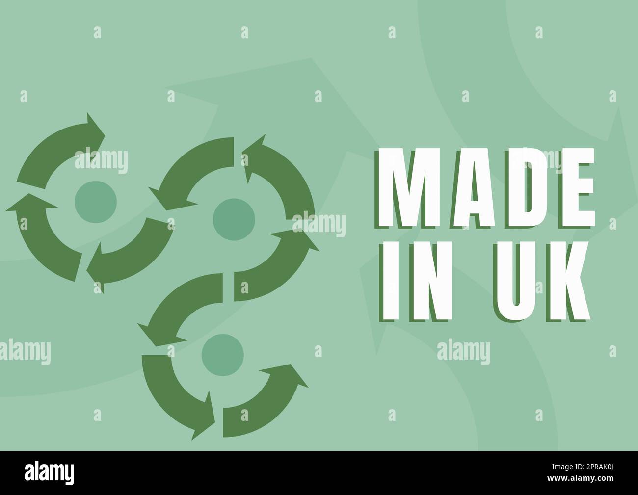 Conceptual caption Made In Uk. Business concept Something manufactured