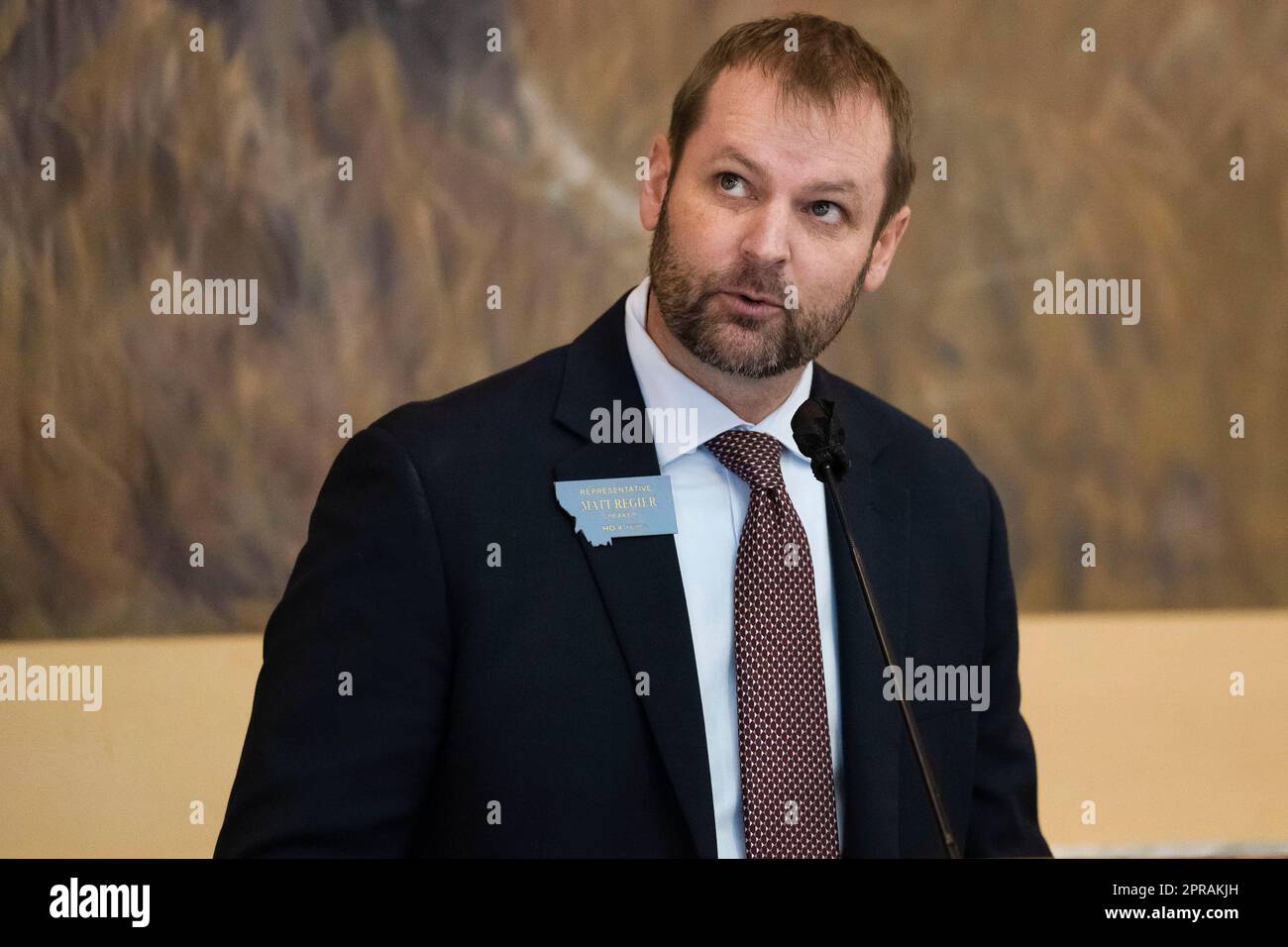 Regier Speaker of the House Matt Regier looks on during a session for the ...