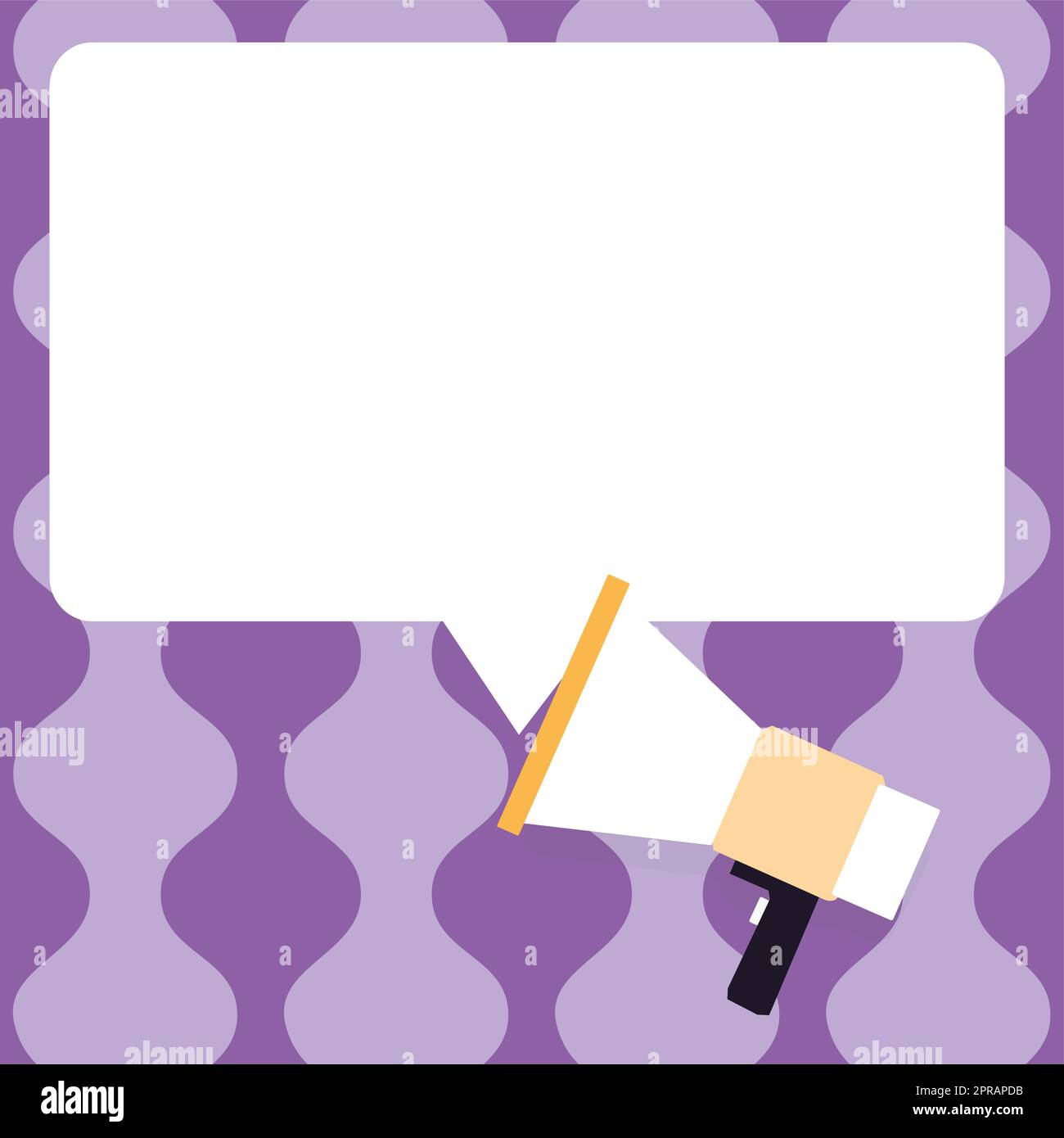 Drawing With Conversation Bubble Showing New Announcement. Speech ...