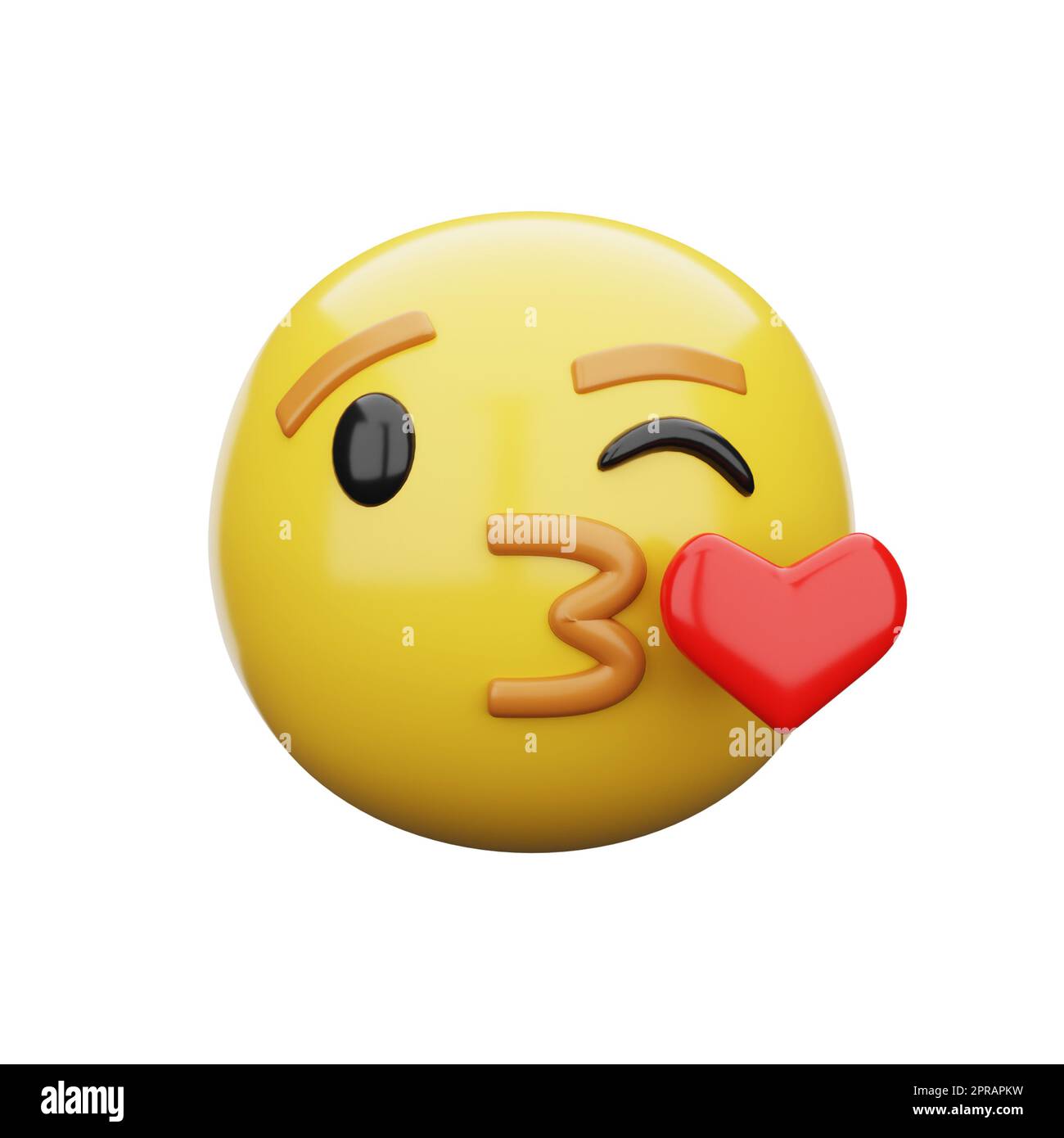 Emoticon kiss love emoji face hi-res stock photography and images - Alamy