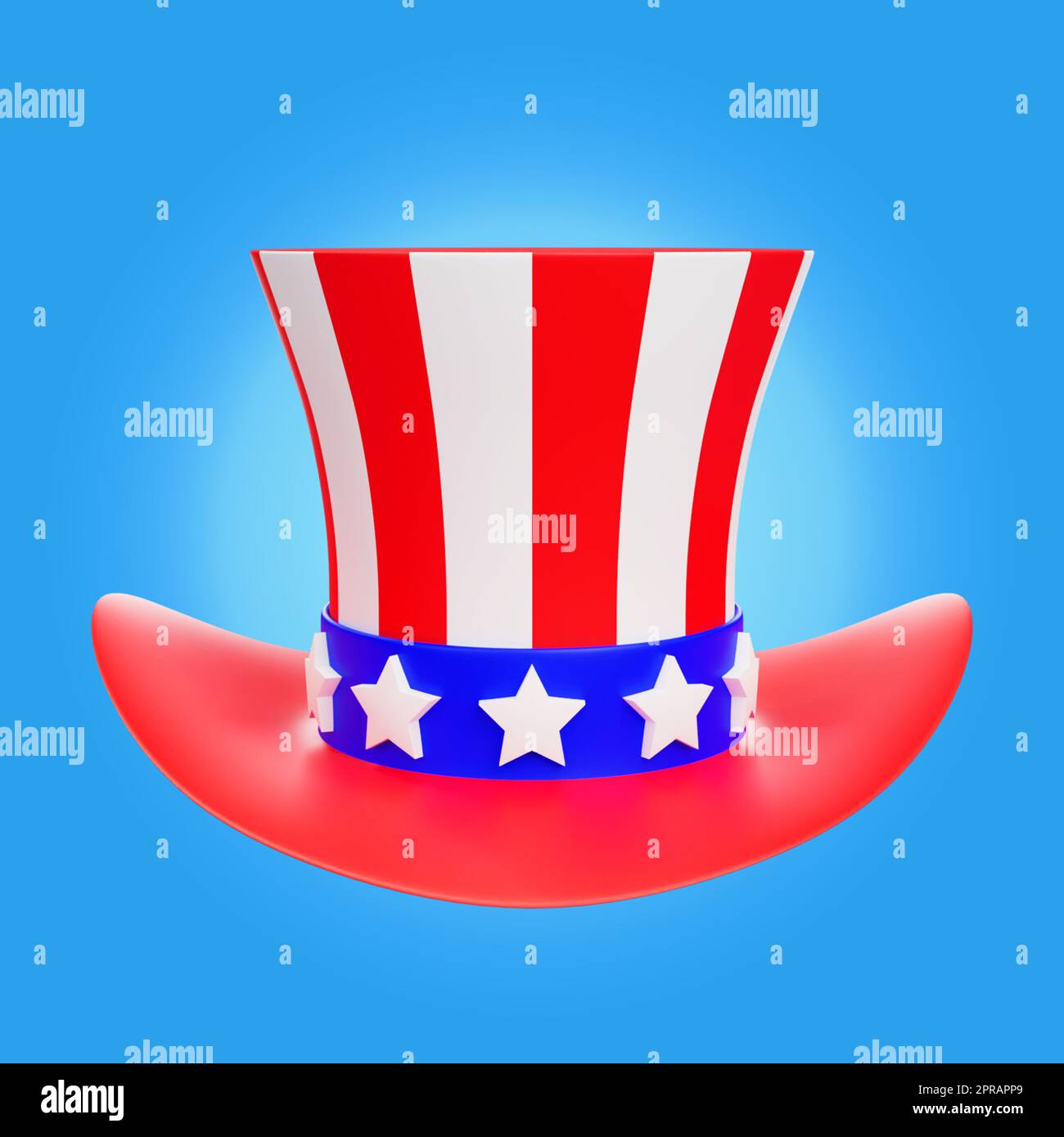 3d uncle sam hat illustration Stock Photo - Alamy