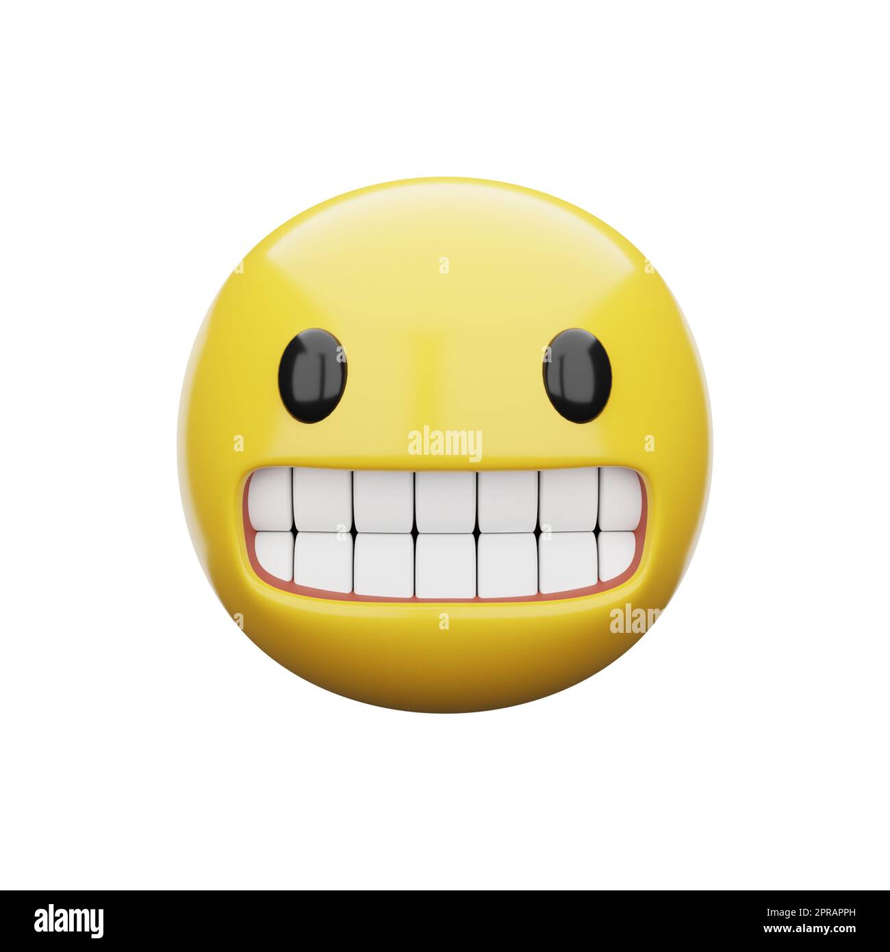 3d emoji Grimacing Face Stock Photo - Alamy