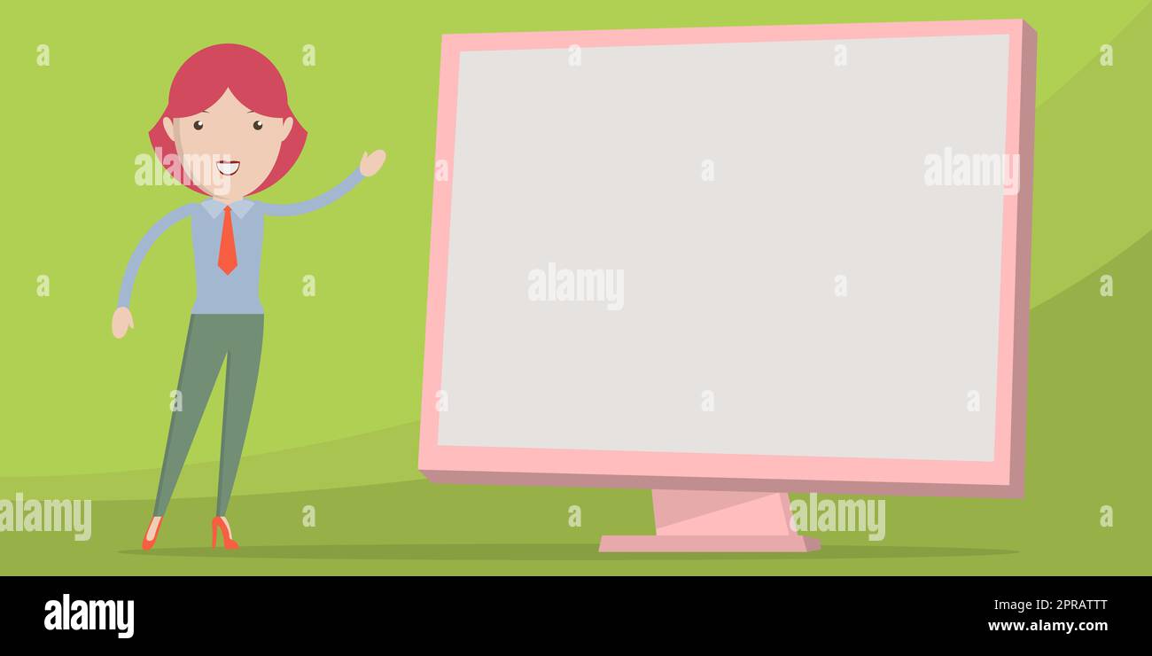 Teacher Design Points Hand At Blank Whiteboard Presentation Ideas Stock Photo Alamy