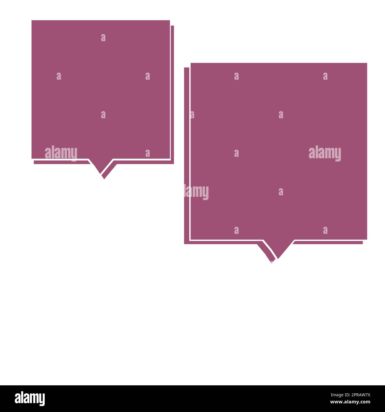 Design Drawing Of Some Comic Frames As Background With Speech Bubbles Stock Photo