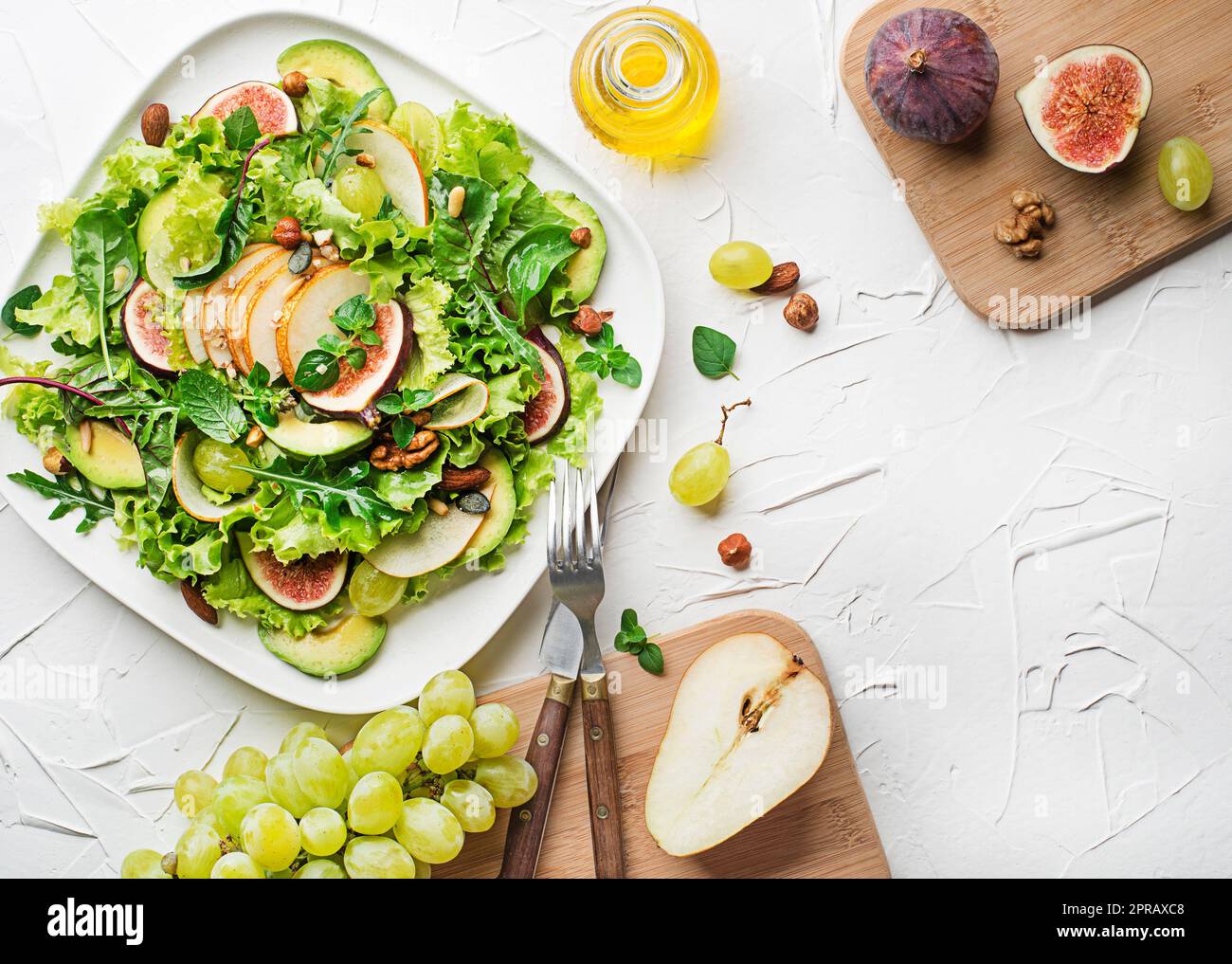 Fruit salad green Stock Photo