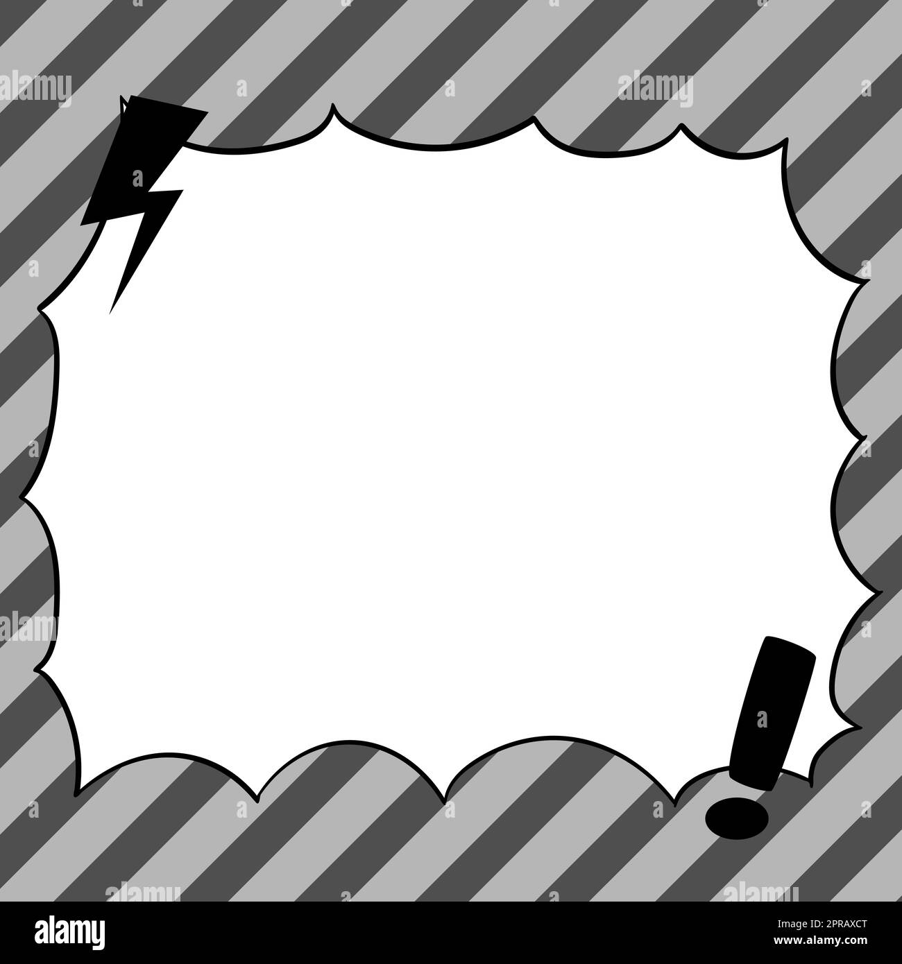 Comics Design Frames. Beautiful Photo Frame Set With Boom Bubbles For