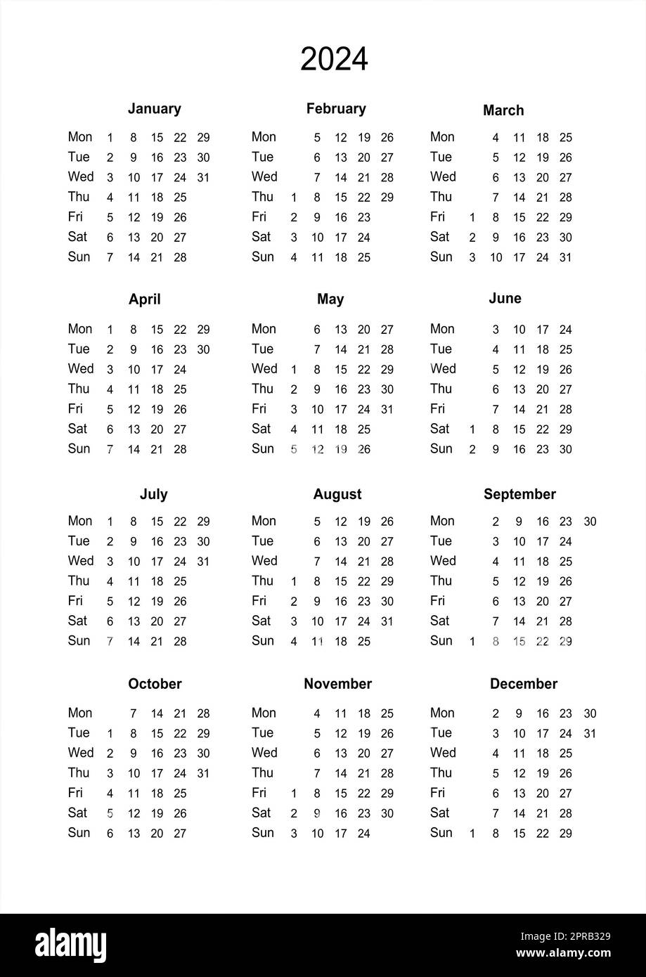 Calendar 2024 hi-res stock photography and images - Alamy