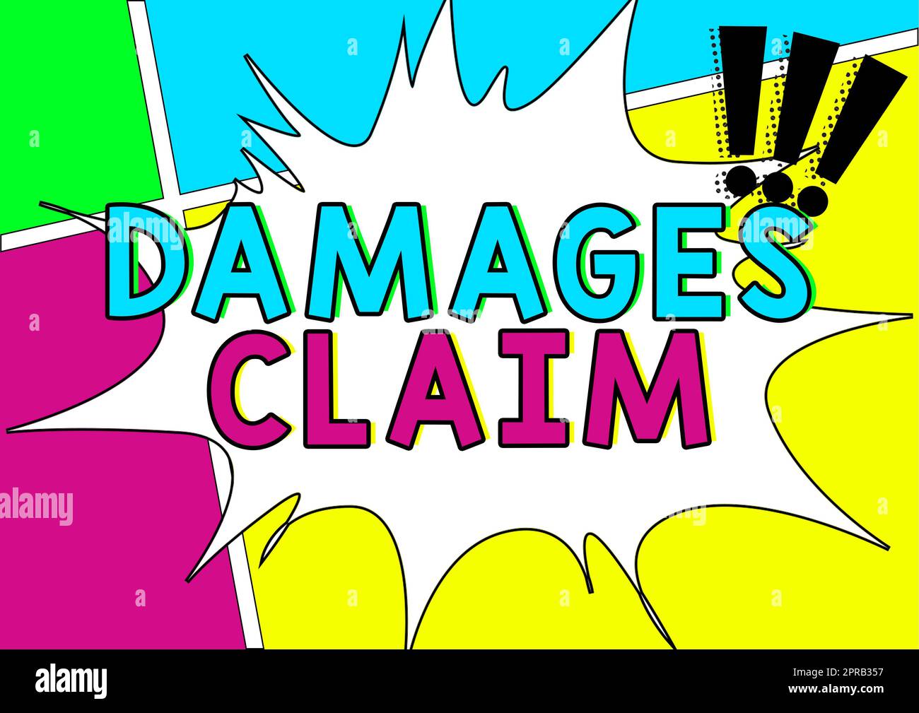 Conceptual display Damages Claim. Conceptual photo Demand Compensation ...