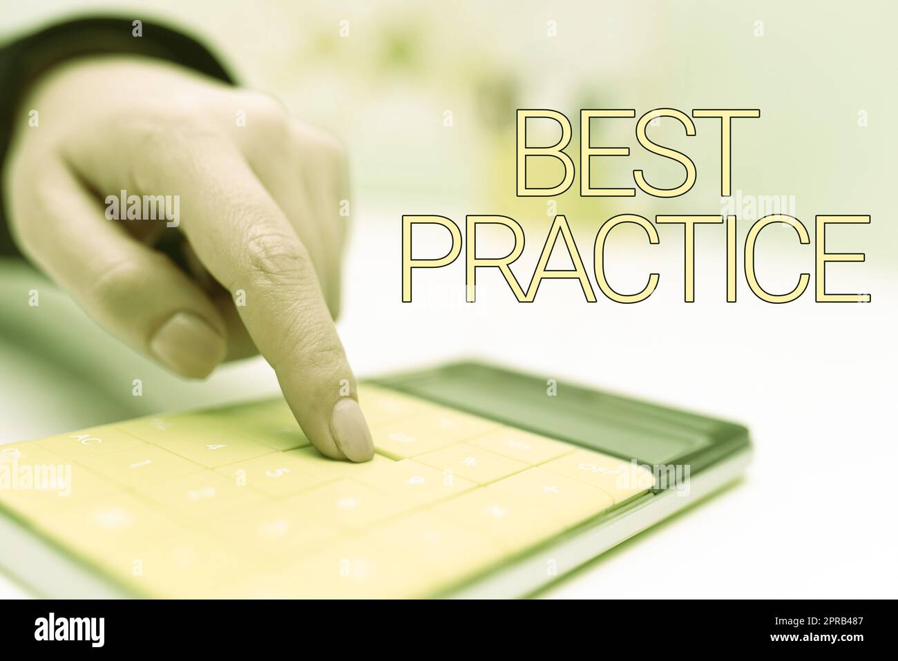 Hand writing sign Best Practice. Concept meaning Method Systematic