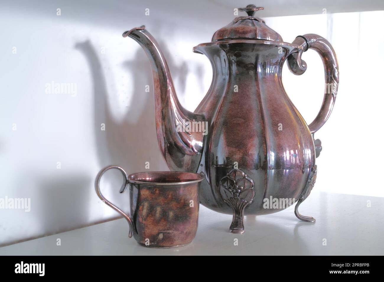 Vintage coffe pot made of brass. Vintage coffee pot made of brass Stock