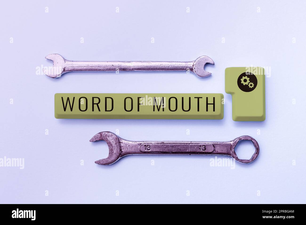 Conceptual caption Word Of Mouth. Business concept Oral spreading of