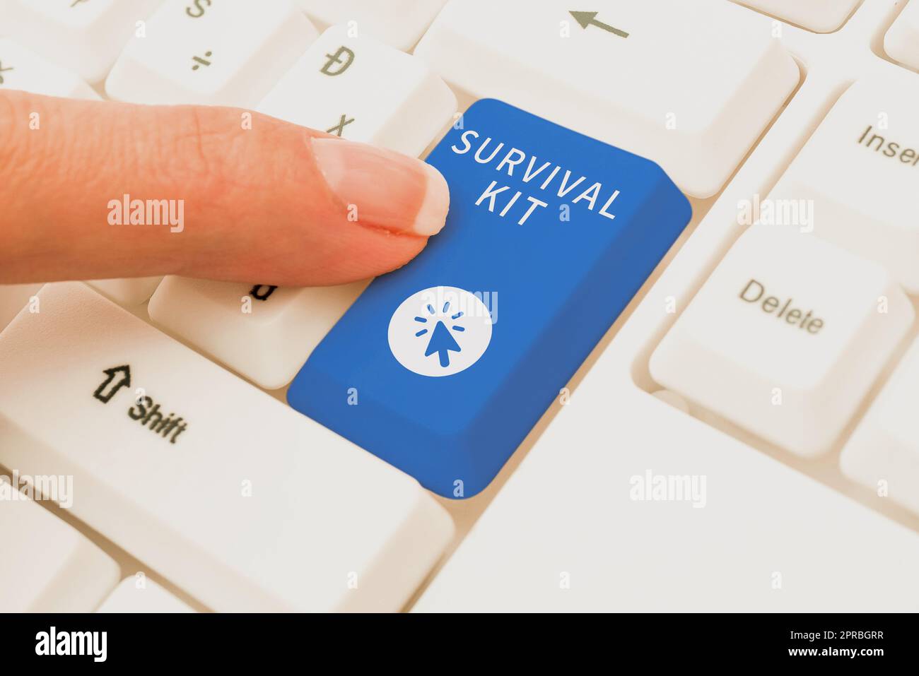 Hand writing sign Survival Kit. Concept meaning Emergency Equipment  Collection of items to help someone -48983 Stock Photo - Alamy