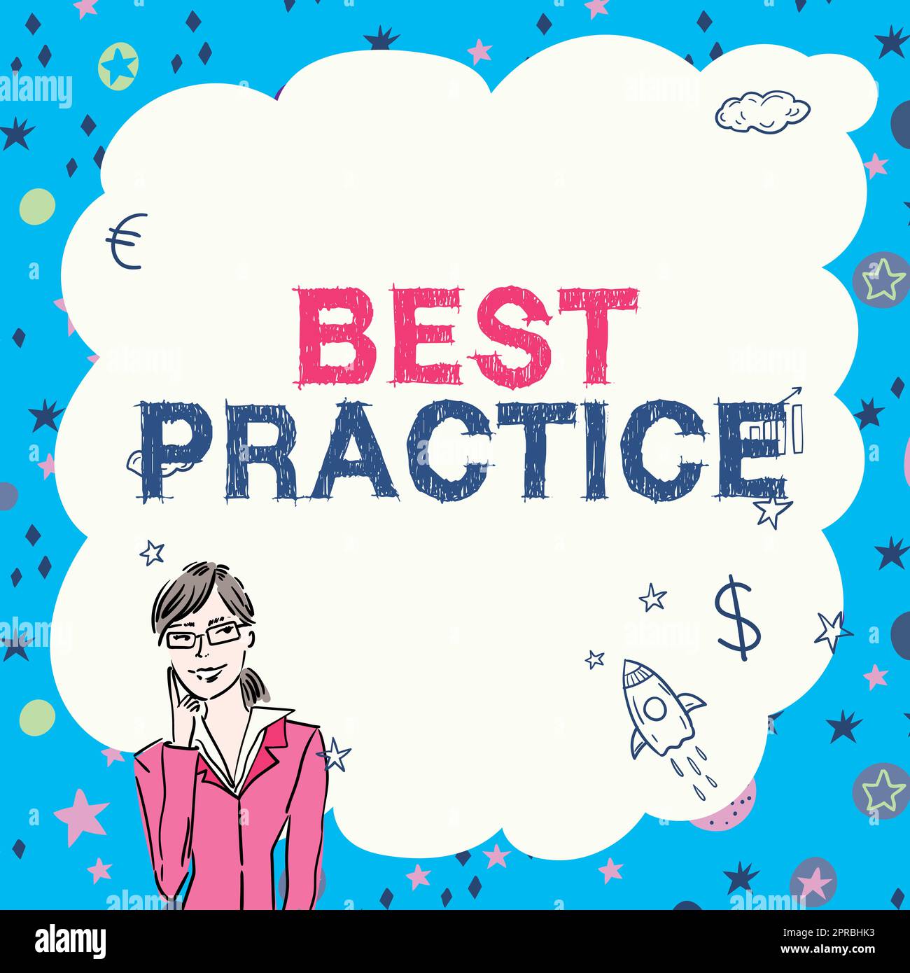 Text caption presenting Best Practice. Internet Concept Method ...
