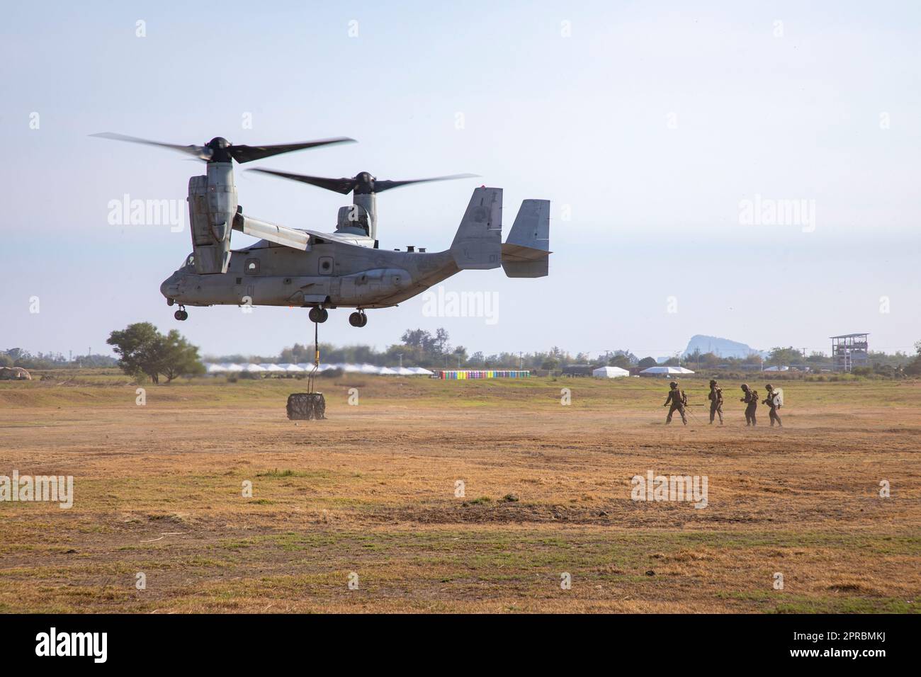 U.S. Marine Corps MV-22B Osprey pilots with Marine Medium Tiltrotor ...