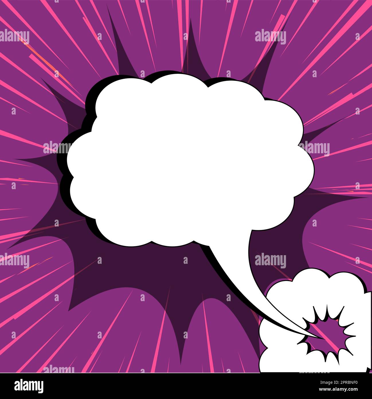Comic Blank Speech Bubble With Copy Space And Colorful Doodles. Design ...