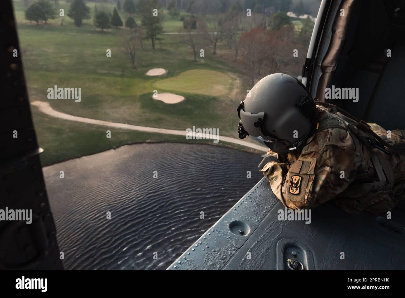 Aircrews operating two UH60 Black Hawk helicopters from the 1126th