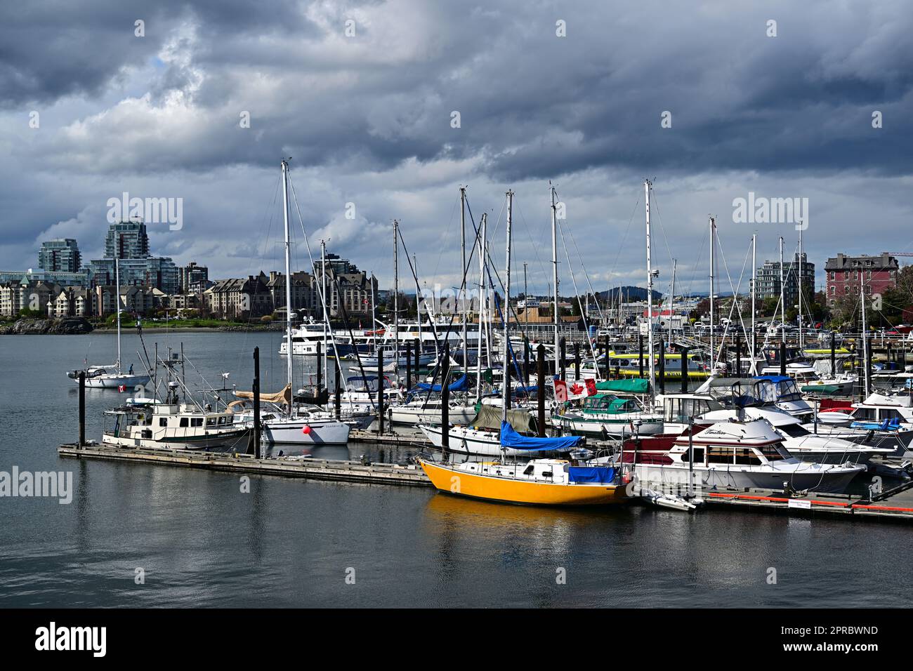 Boats in the water near Downtown Victoria, BC Stock Photo - Alamy