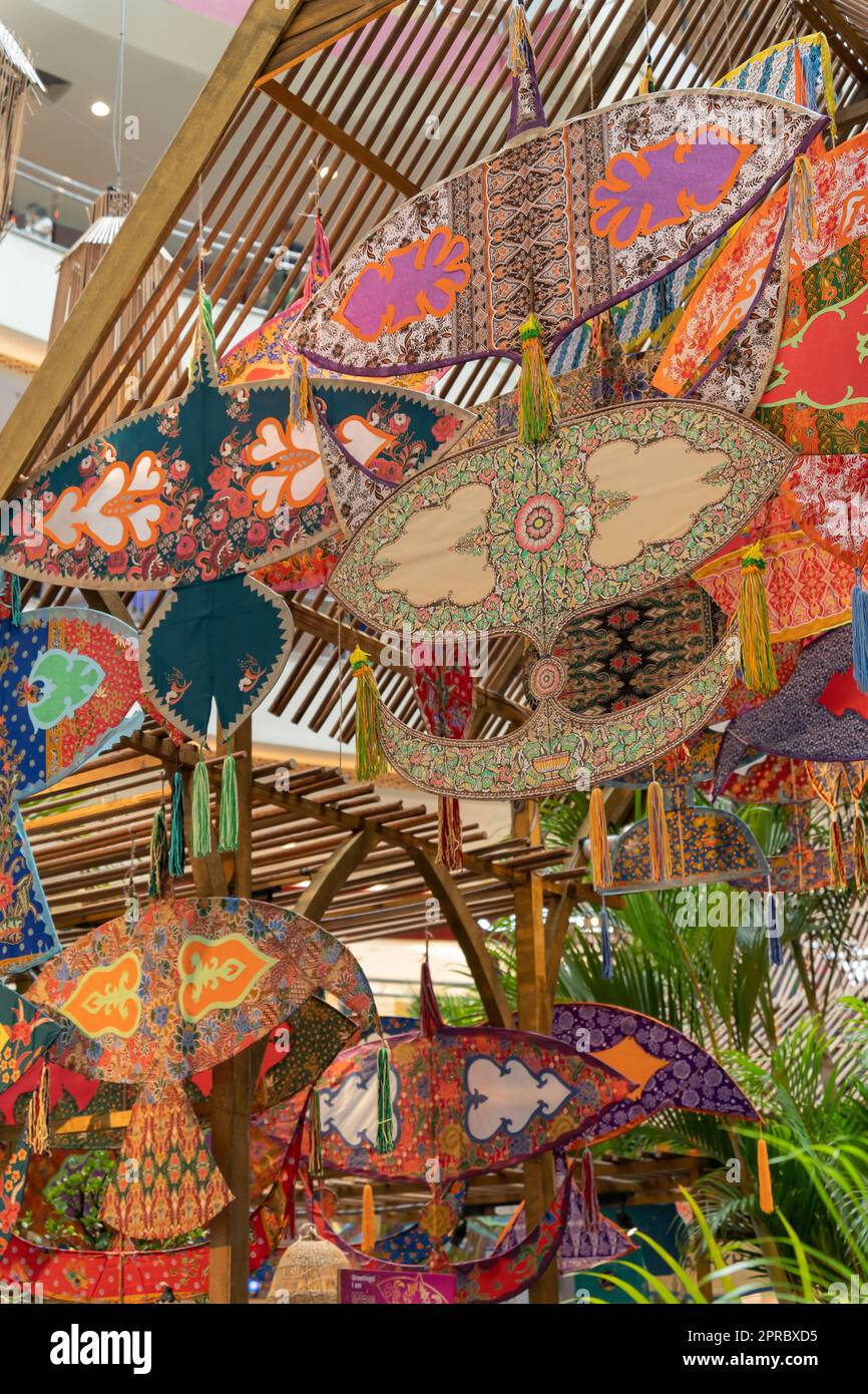 Kuala Lumpur,Malaysia April 21,2023 Traditional Colourful Malay Wau