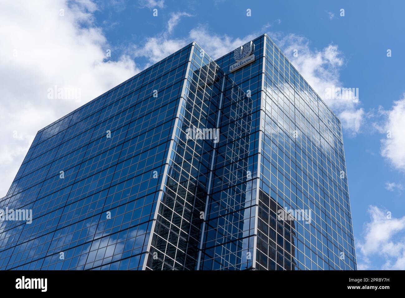 Toronto, Canada - April 26, 2023: Unilever Canada head office building