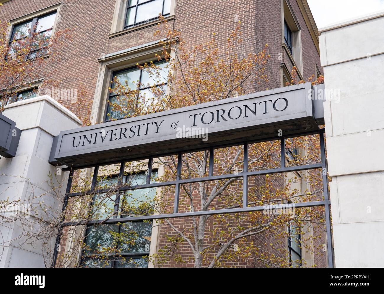 Toronto, Canada April 26, 2023 Close up of University of Toronto