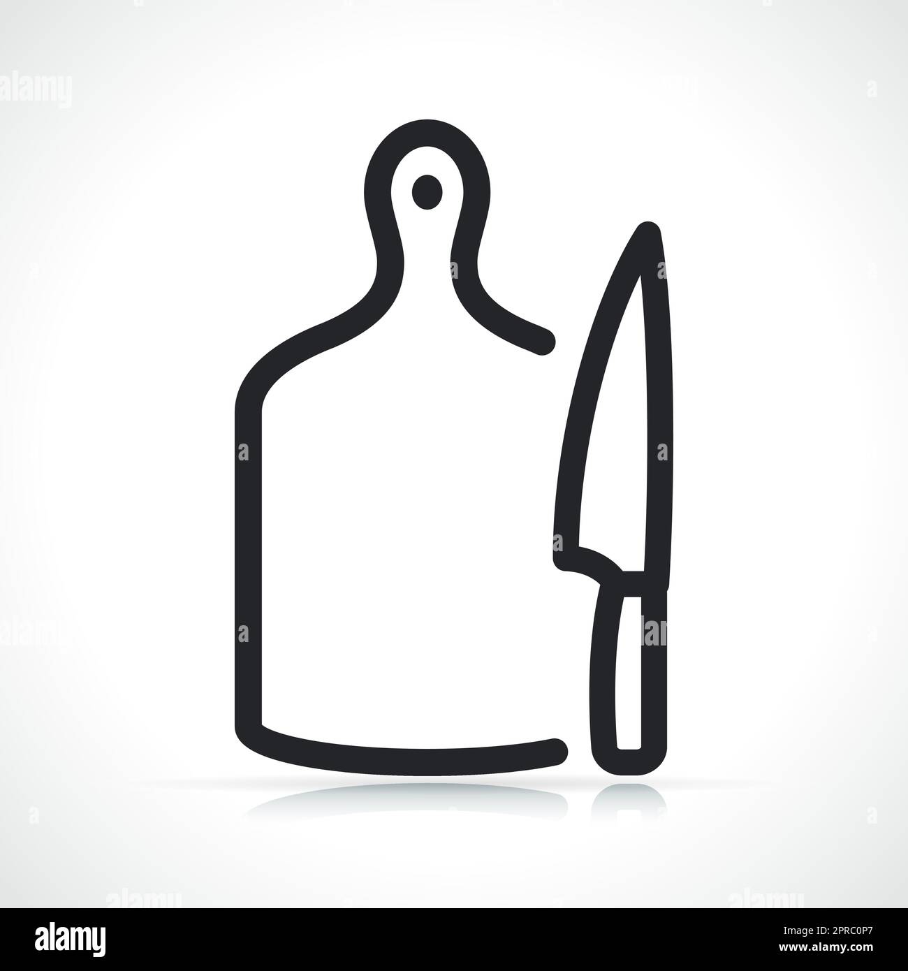 Illustration knife cutting board hi-res stock photography and images ...