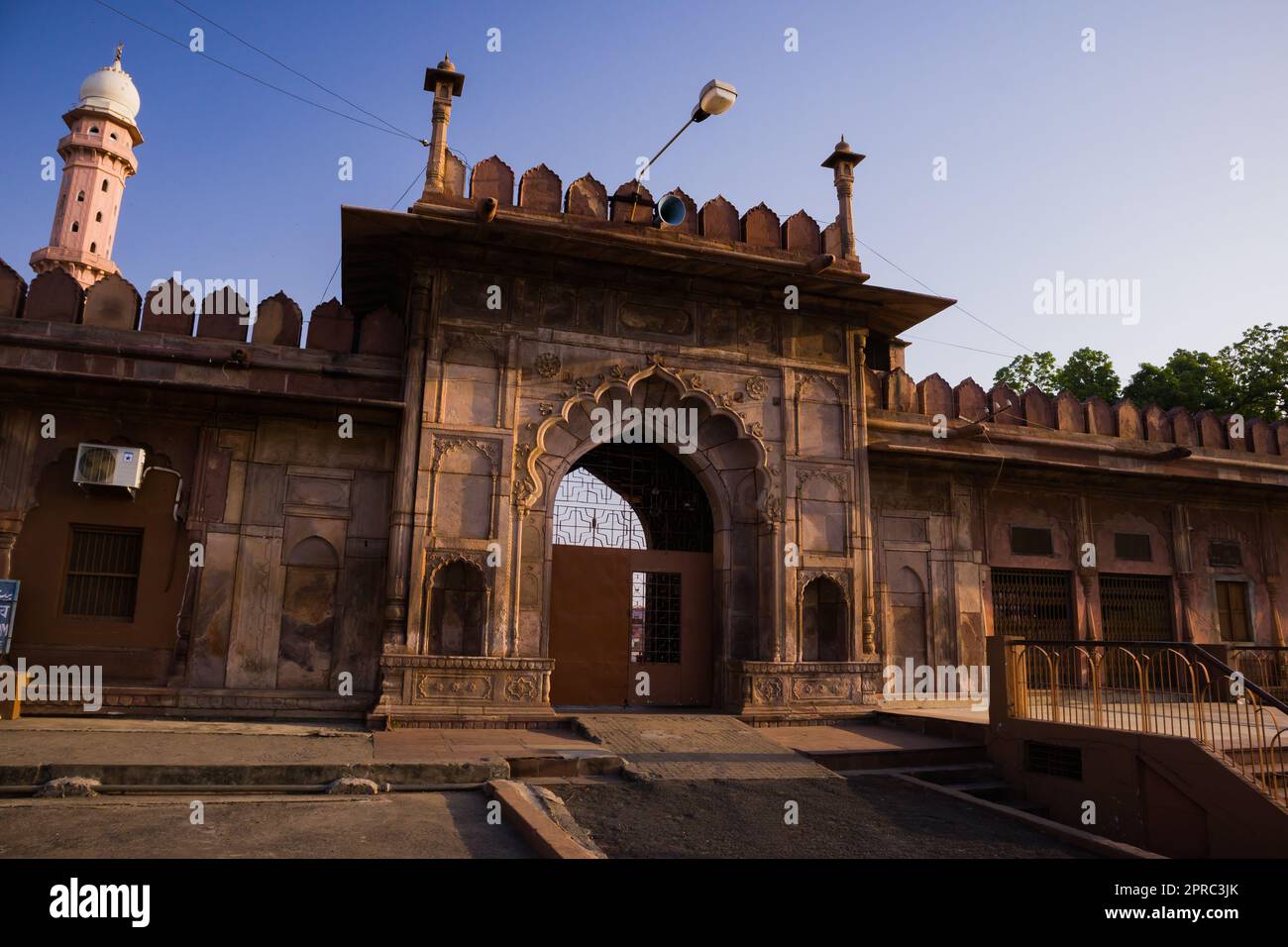 Entrance gate of Tajul masjid, the largest mosque in india. The