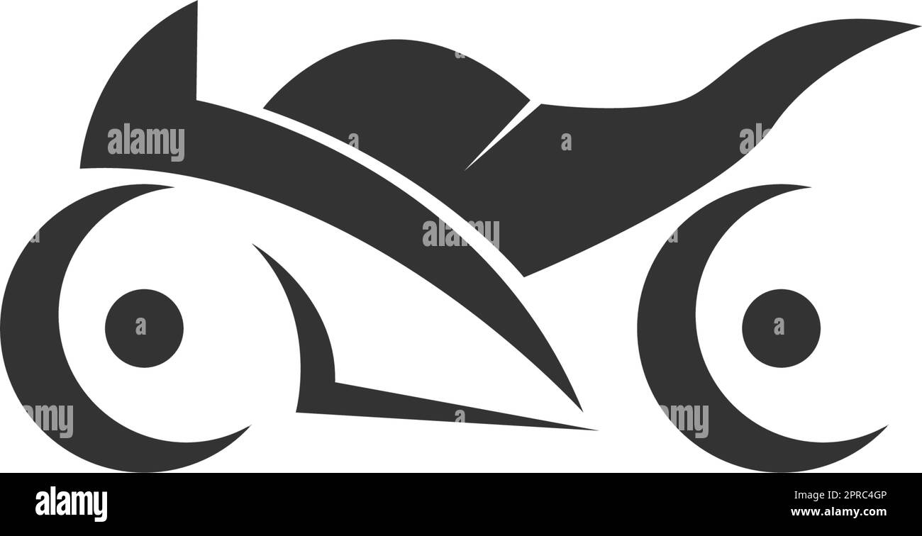 Motorcycle icon logo design illustration Stock Vector