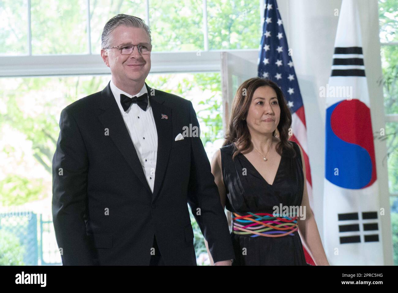 Washington, United States. 26th Apr, 2023. Assistant Secretary of State for East Asian and Pacific Affairs for the U.S. Department of State Daniel Kritenbrink and Nami Kritenbrink arrive for the State Dinner with President Joe Biden and the South Korea's President Yoon Suk Yeol at the White House in Washington, DC on Wednesday, April 26, 2023. Photo by Bonnie Cash/UPI Credit: UPI/Alamy Live News Stock Photo