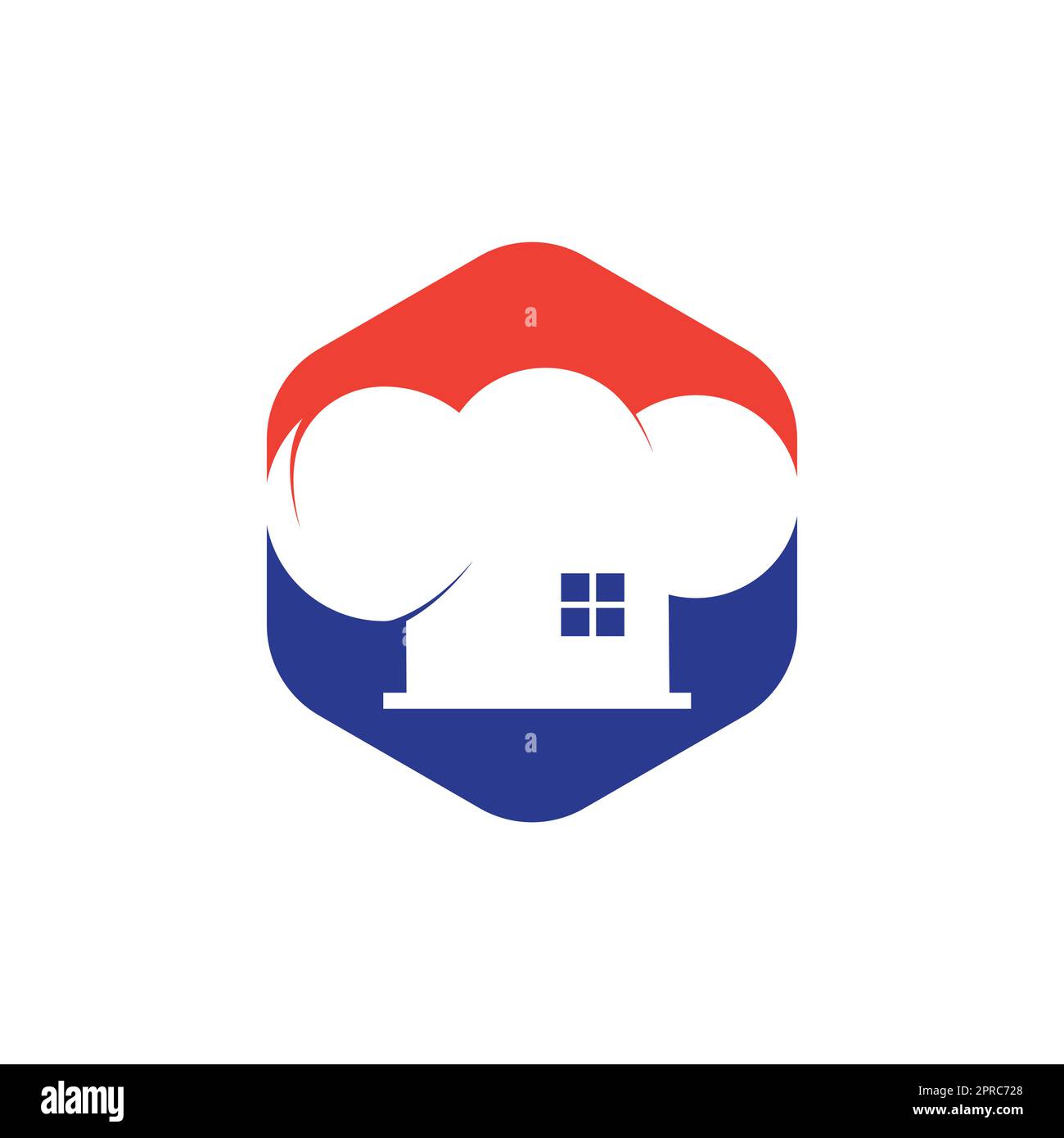 Home chef vector logo design template. Creative combination of a house