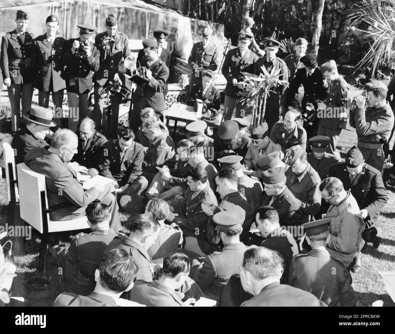 Casablanca Conference at Casablanca, French Morocco, Africa. The "unconditional surrender