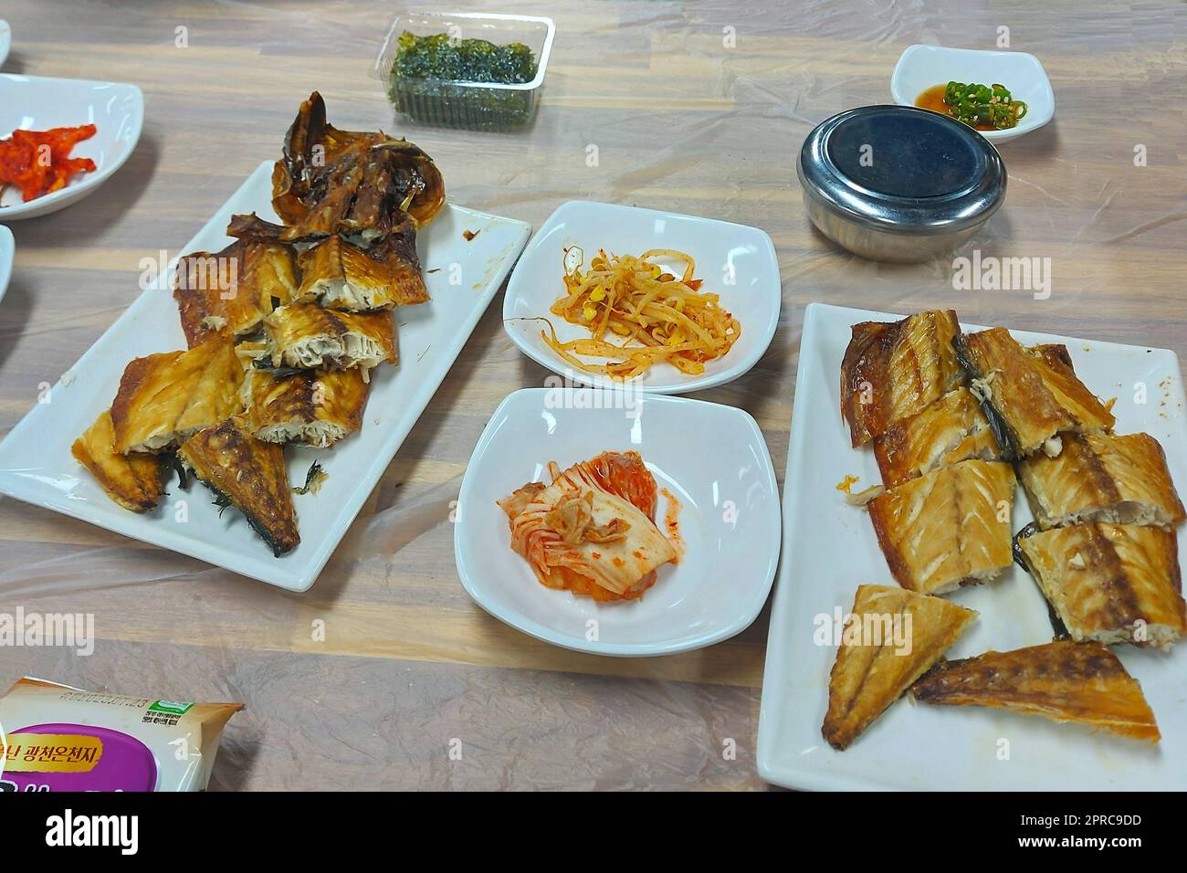 Fried Fish Korean Food at Seoul Cafe, South Korea Stock Photo Alamy