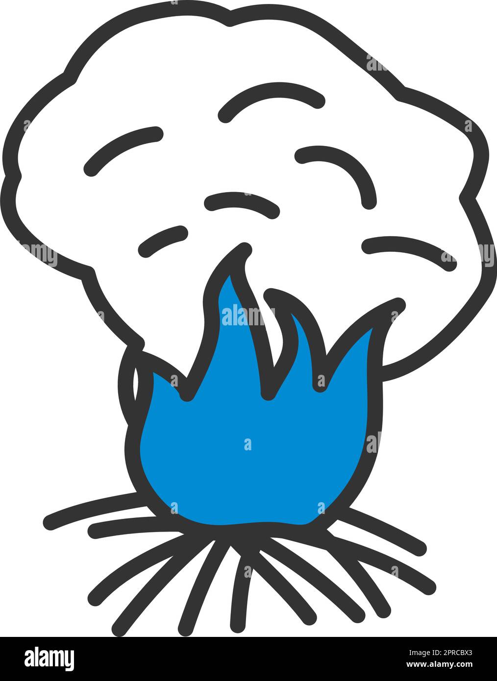 Dry grass bush in Stock Vector Images - Alamy